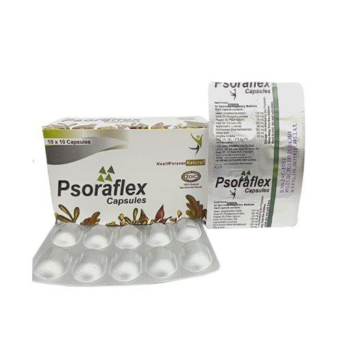 Psoraflex Capsules Ayurvedic Solution for Skin Infections - 60 Caps 3 Psoraflex Capsules